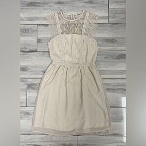 Women’s H&M Cream Lace mini Dress, size XS